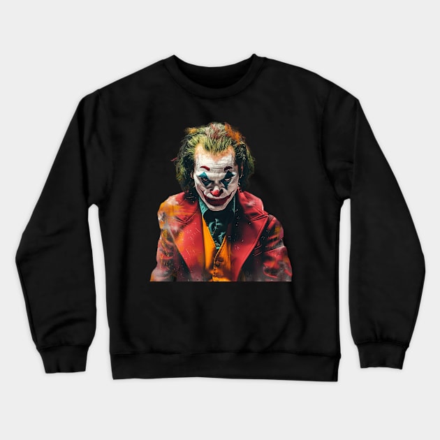 Joker Face Crewneck Sweatshirt by B&C Fashion